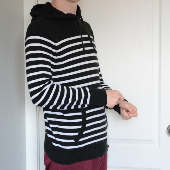 Polo Ralph Lauren black and white striped hoodie - Picture 2 of 10